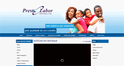 Desktop Screenshot of prestolabor.com.br