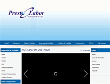 Tablet Screenshot of prestolabor.com.br